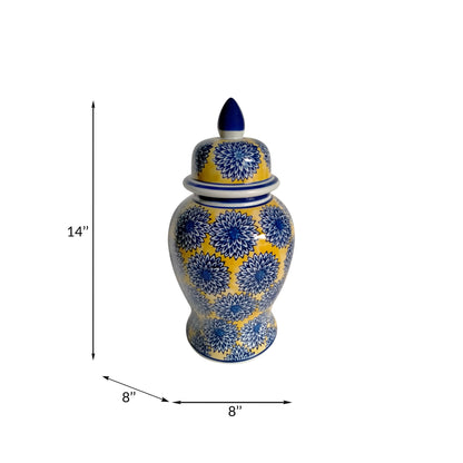 Barattolo con coperchio a forma di tempio eclettico con motivo Sagebrook Home