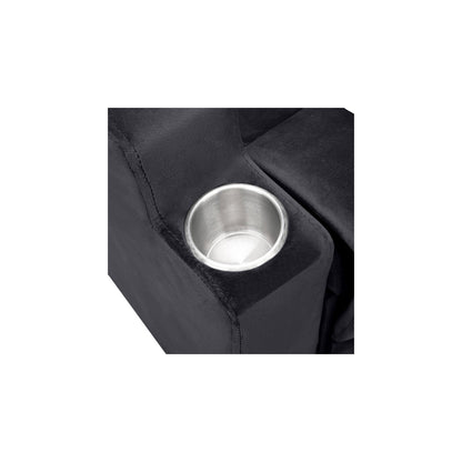 Poltrona reclinabile Deluxe per bambini con poggiapiedi, poggiatesta e 2 portabicchieri. Poltrona reclinabile in microfibra per bambini dai 3 anni in su.