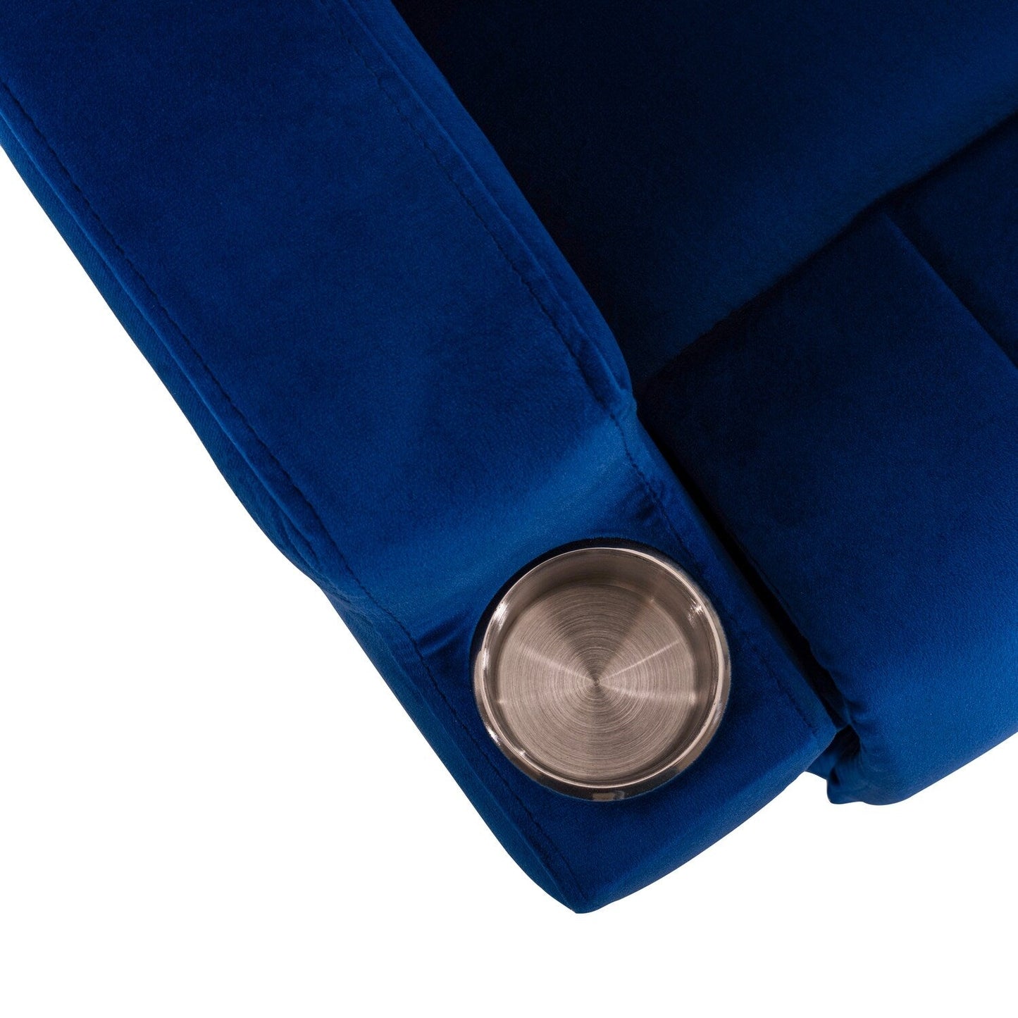 Poltrona reclinabile Deluxe per bambini con poggiapiedi, poggiatesta e 2 portabicchieri. Poltrona reclinabile in microfibra per bambini dai 3 anni in su.