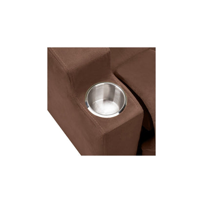 Poltrona reclinabile Deluxe per bambini con poggiapiedi, poggiatesta e 2 portabicchieri. Poltrona reclinabile in microfibra per bambini dai 3 anni in su.