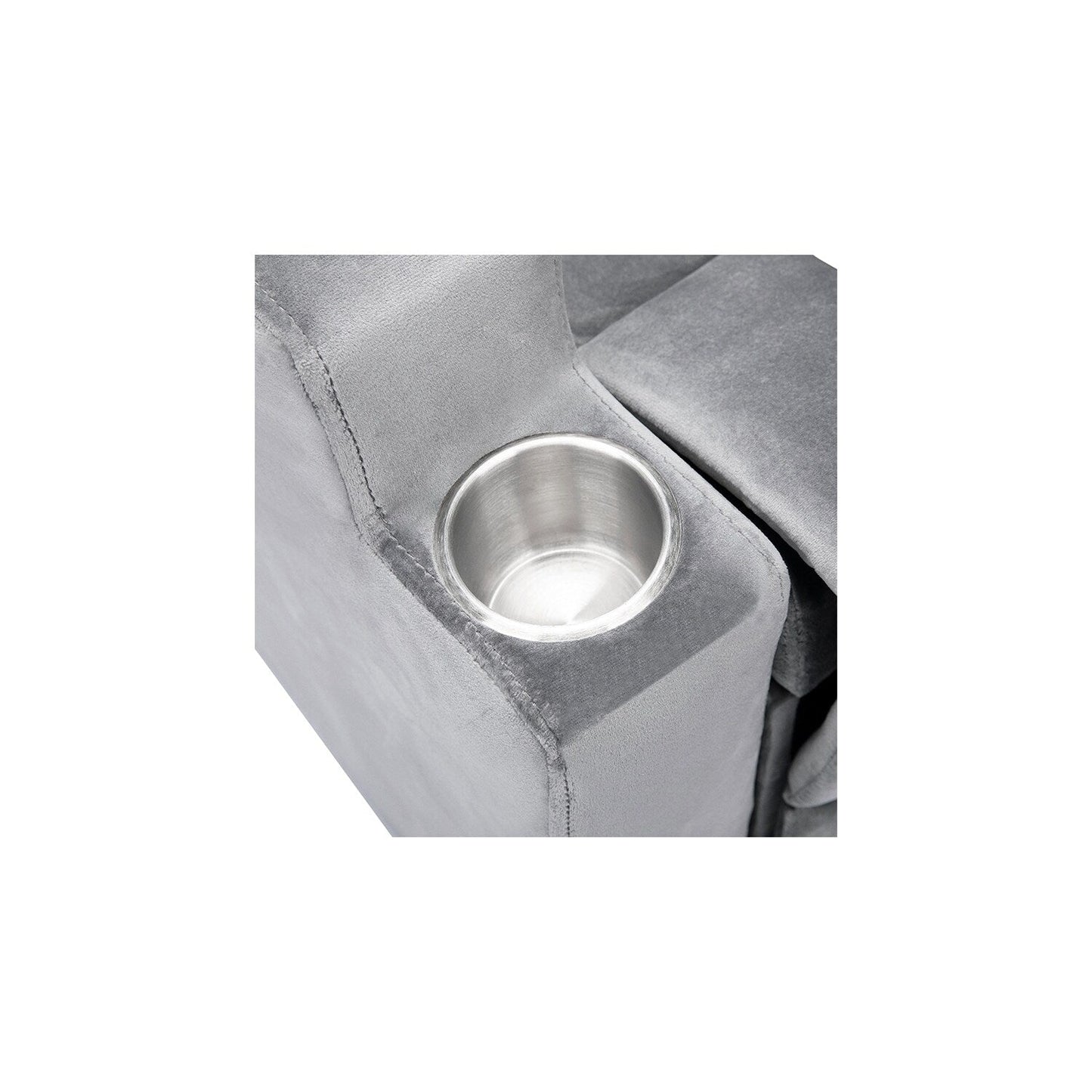 Poltrona reclinabile Deluxe per bambini con poggiapiedi, poggiatesta e 2 portabicchieri. Poltrona reclinabile in microfibra per bambini dai 3 anni in su.