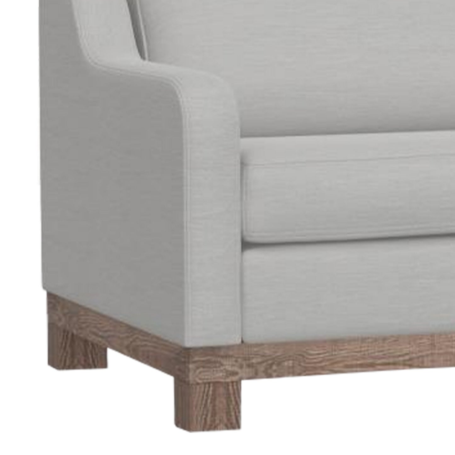 Divano Sama, 2 cuscini decorativi, stile panca in poliestere beige ecrù da 91 pollici