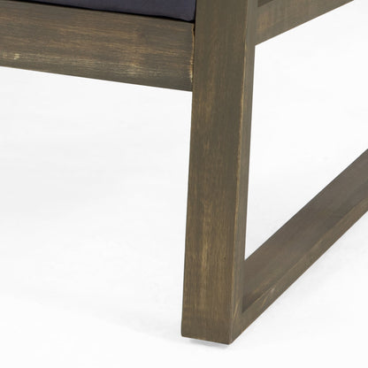 Sedie da esterno Samwell in acacia con cuscini resistenti all'acqua (set da 2) di Christopher Knight Home