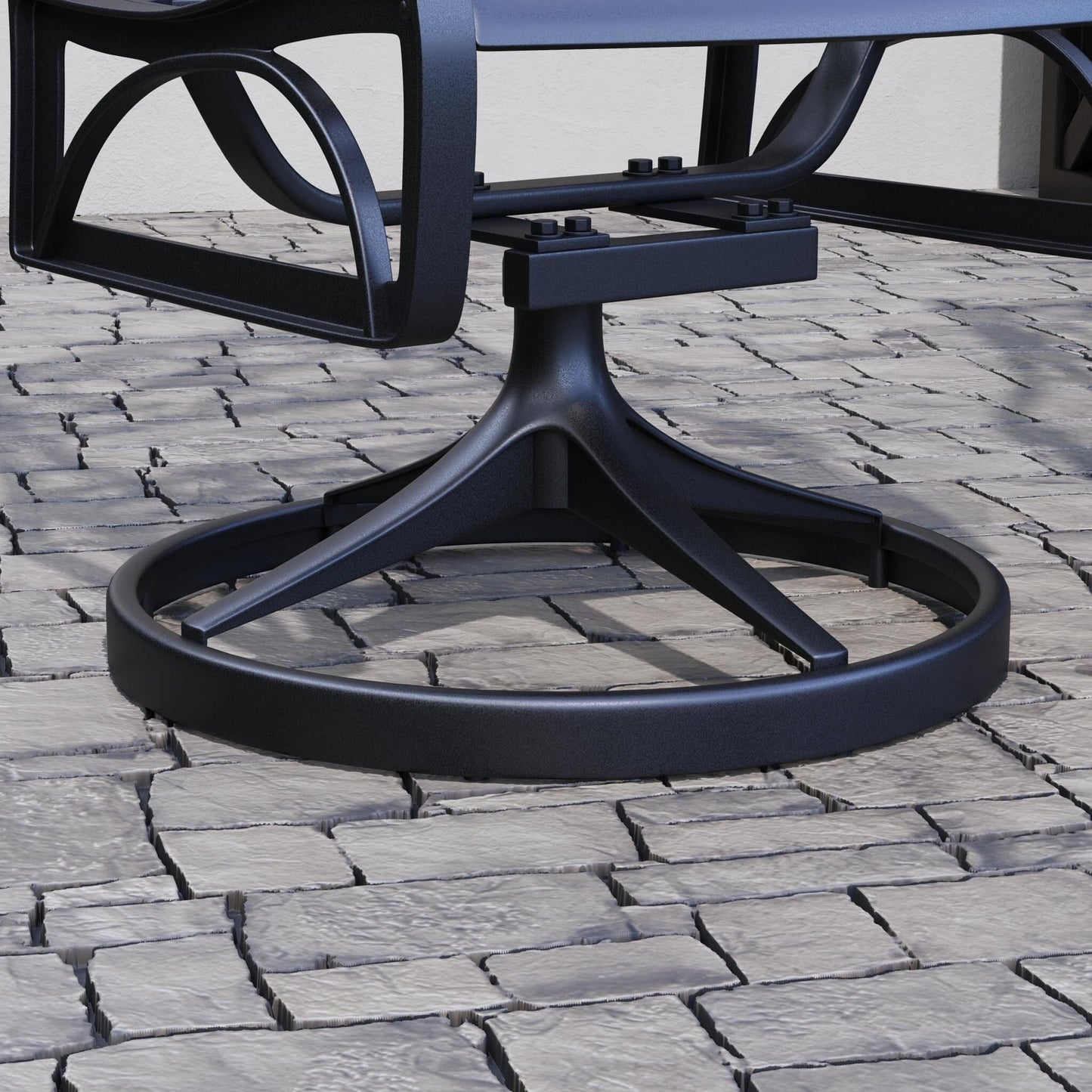 Set da pranzo per esterni Sanibel in alluminio nero da 7 pezzi di Homestyles - 72 x 29 x 42