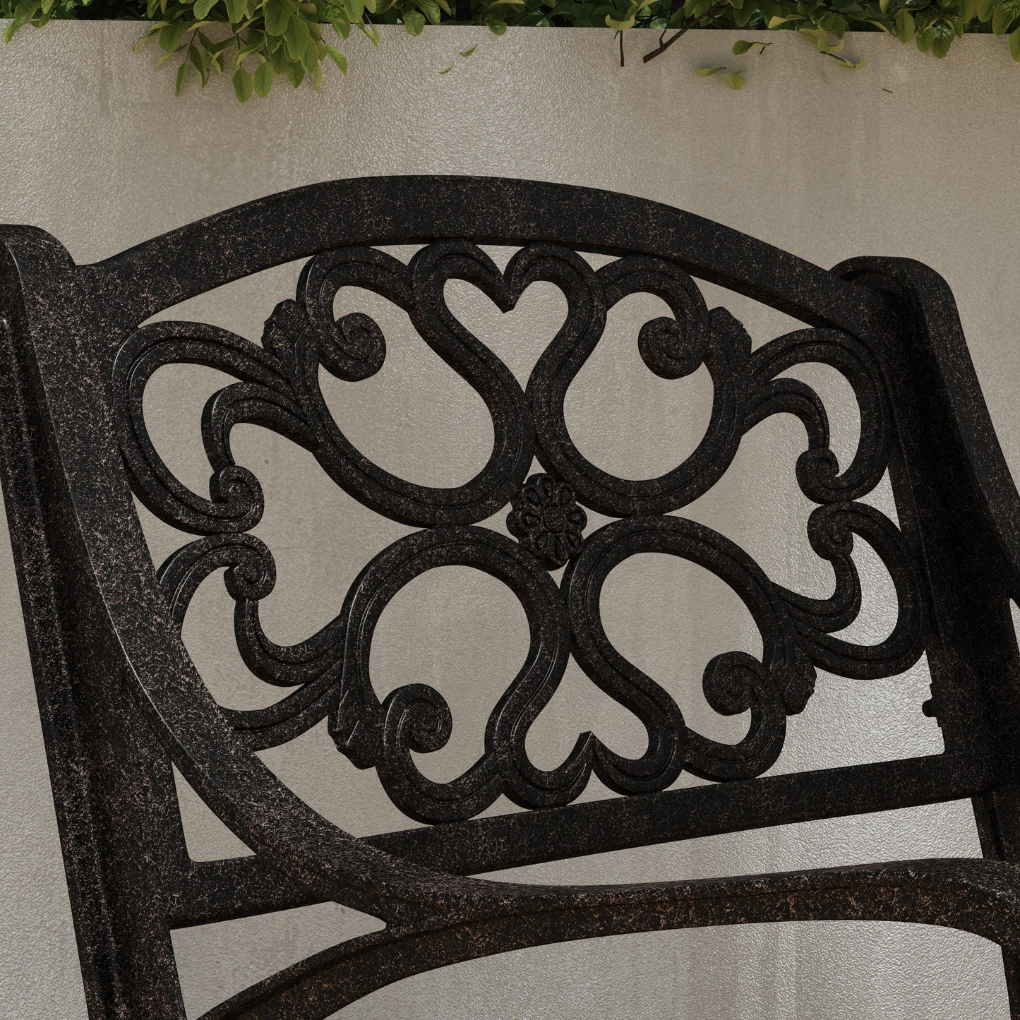 Set da pranzo per esterni Sanibel in alluminio pressofuso da 7 pezzi con tavolo ovale e 6 sedie girevoli di Homestyles