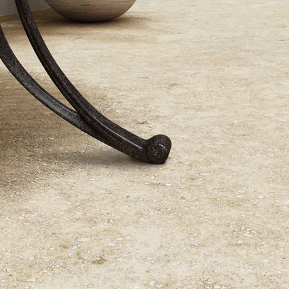 Set da pranzo per esterni Sanibel in alluminio pressofuso da 7 pezzi con tavolo ovale e 6 sedie girevoli di Homestyles