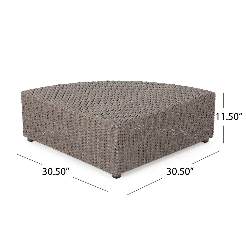 Set di divani in vimini Santa Cruz Outdoor da 8 pezzi con cuscini resistenti all'acqua di Christopher Knight Home