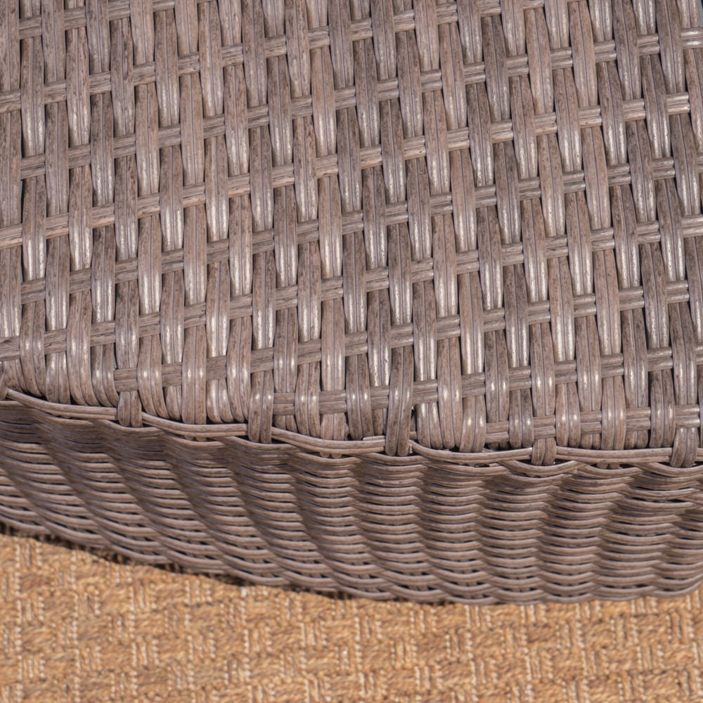 Set di divani in vimini Santa Cruz Outdoor da 8 pezzi con cuscini resistenti all'acqua di Christopher Knight Home