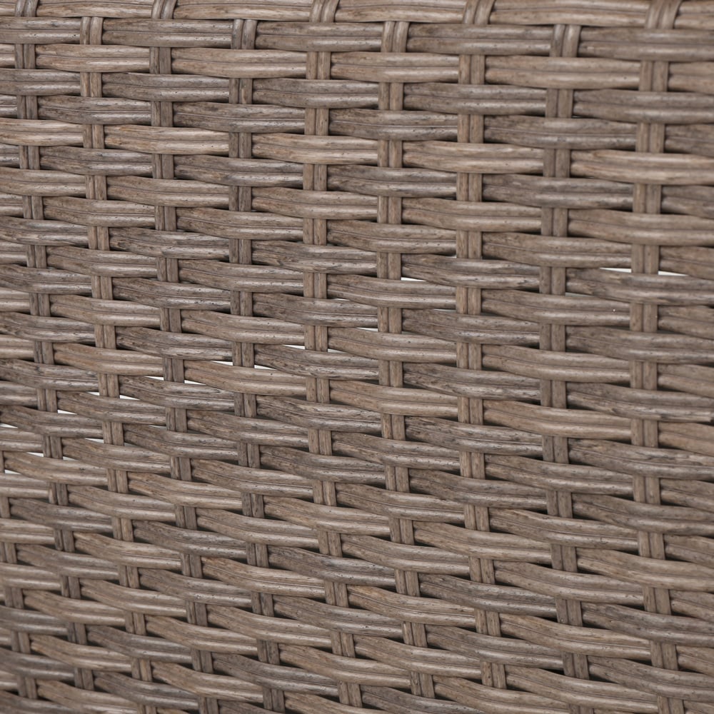 Divano componibile in vimini da 9 pezzi Santa Cruz Outdoor con cuscini di Christopher Knight Home