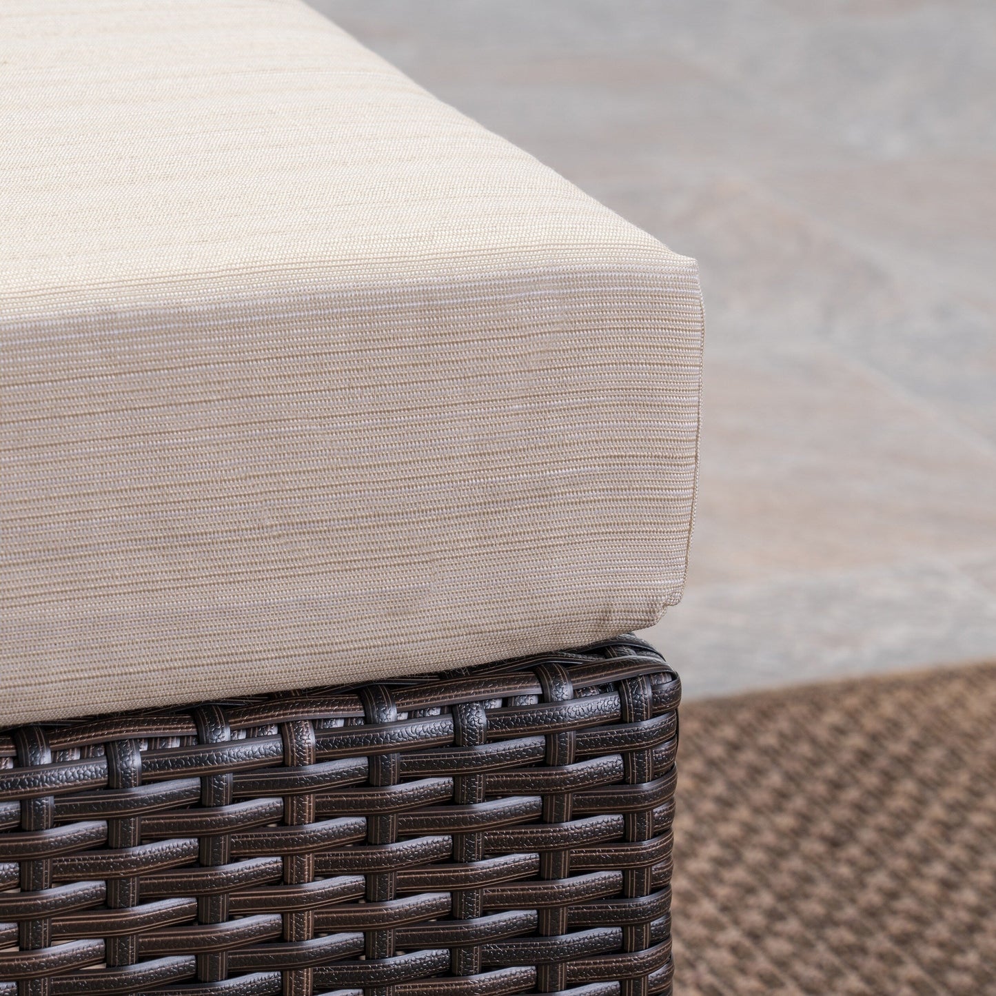 Set di divani componibili in vimini da 5 posti Santa Rosa Outdoor di Christopher Knight Home