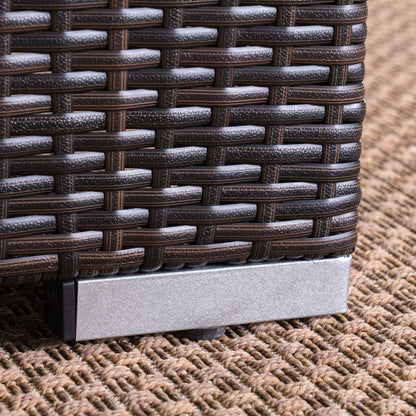 Set di divani componibili in vimini da 5 posti Santa Rosa Outdoor di Christopher Knight Home