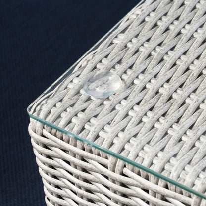 Set di sedute componibili in vimini da 5 pezzi Santa Rosa Outdoor con cuscini di Christopher Knight Home