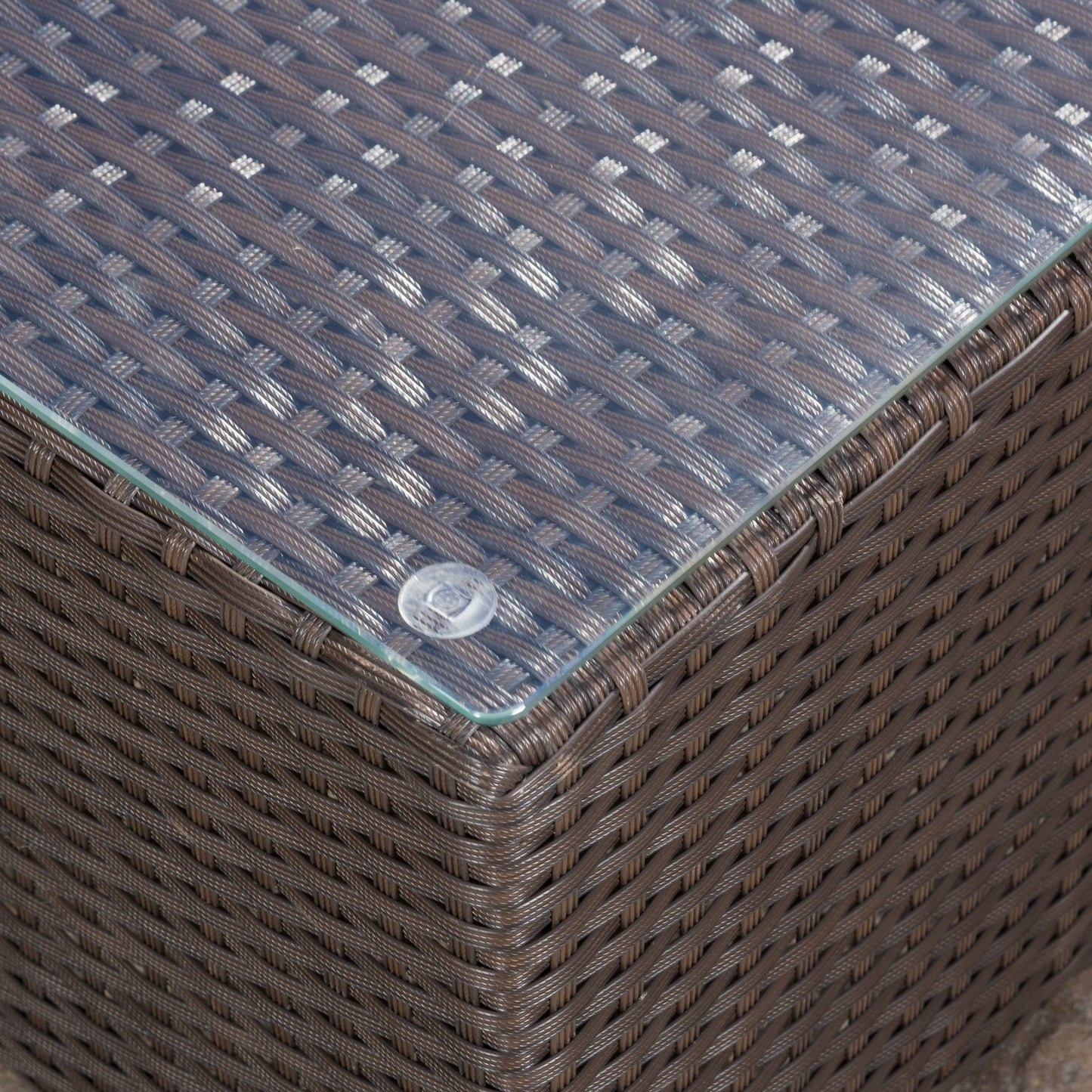 Set di sedute componibili in vimini da 5 pezzi Santa Rosa Outdoor con cuscini di Christopher Knight Home