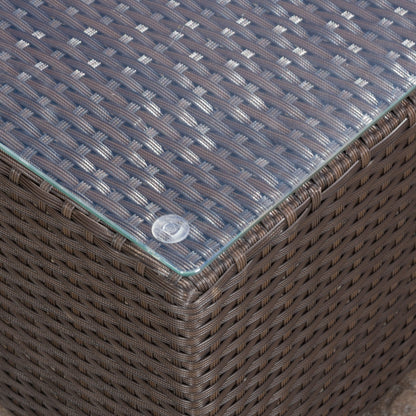 Set di sedute componibili in vimini da 5 pezzi Santa Rosa Outdoor con cuscini di Christopher Knight Home