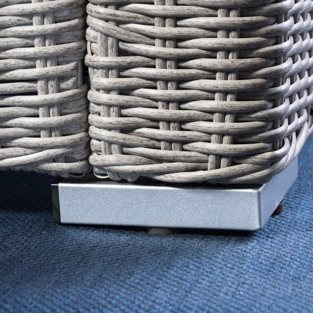 Set di divani componibili in vimini da esterno Santa Rosa da 8 pezzi con cuscini di Christopher Knight Home