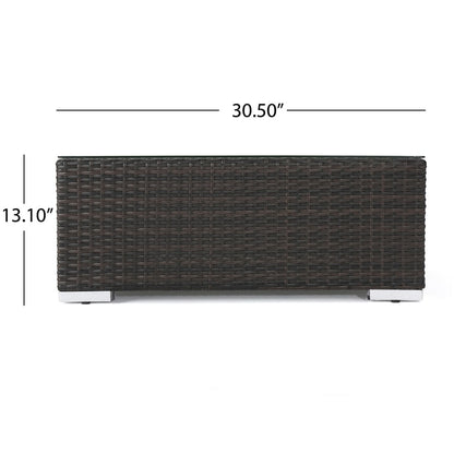 Set di divani componibili in vimini da esterno Santa Rosa da 8 pezzi con cuscini di Christopher Knight Home