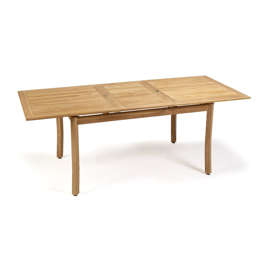 Set da pranzo per patio Santorini in teak di grado A, 7 pezzi