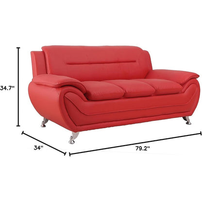 Divano con braccioli in similpelle Sanuel 79.2