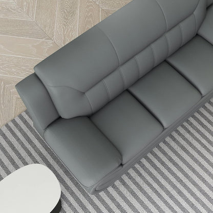 Divano con braccioli in similpelle Sanuel 79.2