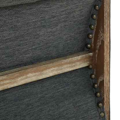 Divano Chesterfield Saragus con finiture a borchie di Christopher Knight Home - 85,50 L x 33,25 P x 28,50 A