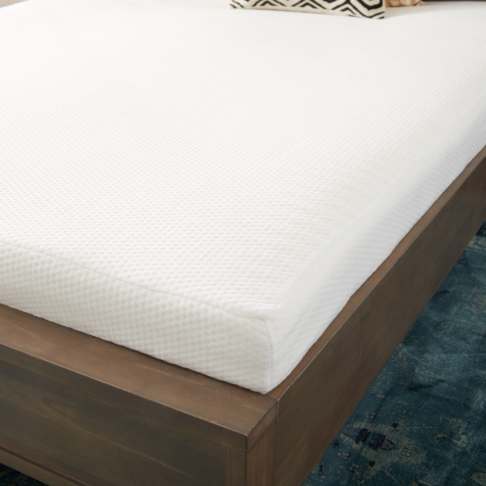 Materasso in memory foam Sarah Peyton con supporto morbido raffreddato a convezione da 8 pollici per letto singolo - Bianco