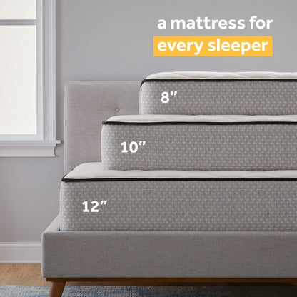 Materasso a molle insacchettate Sealy da 10 pollici in una scatola