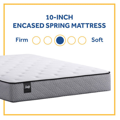 Materasso a molle insacchettate Sealy da 10 pollici in una scatola