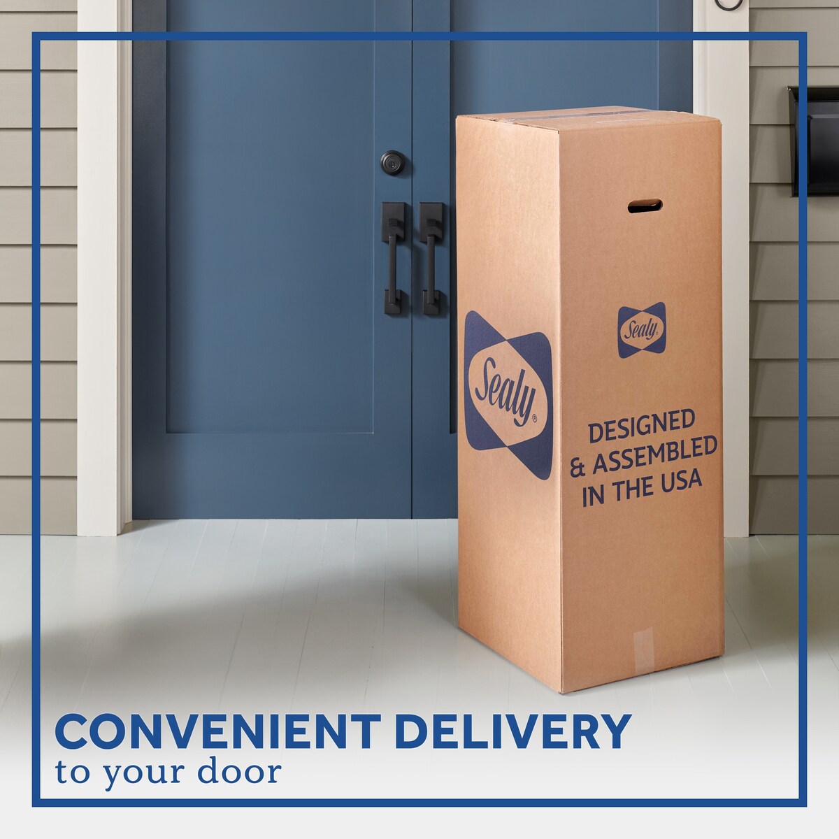 Materasso a molle insacchettate Sealy da 10 pollici in una scatola