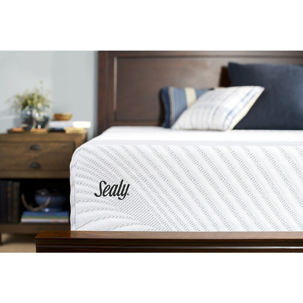 Materasso in memory foam Sealy Conform Essentials Plush da 11,5 pollici, California King-size, diviso in gel