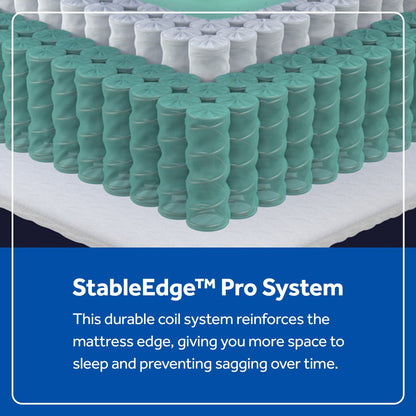 Materasso a molle Sealy Farely Elm 12.5 con parte superiore rigida e tesa