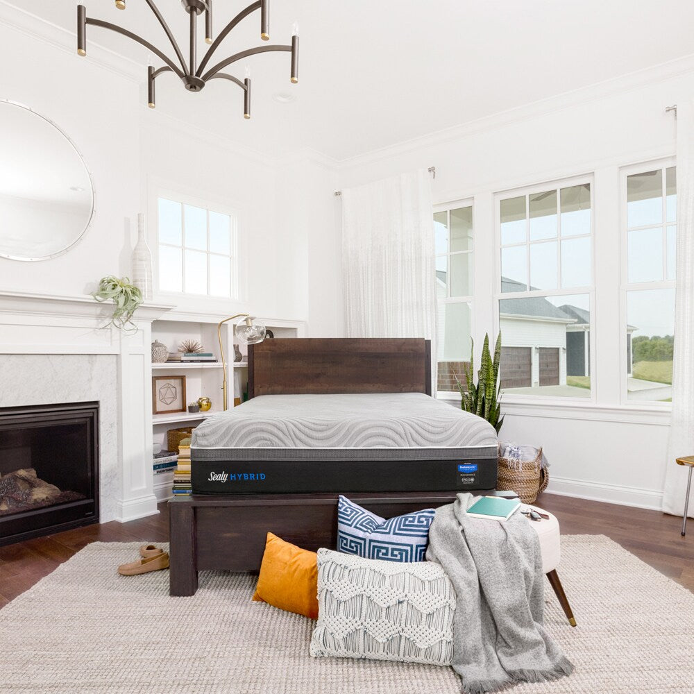 Materasso Sealy Hybrid Performance da 13,5 pollici, California King-size Plush Split