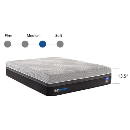 Materasso Sealy Hybrid Performance da 13,5 pollici, California King-size Plush Split