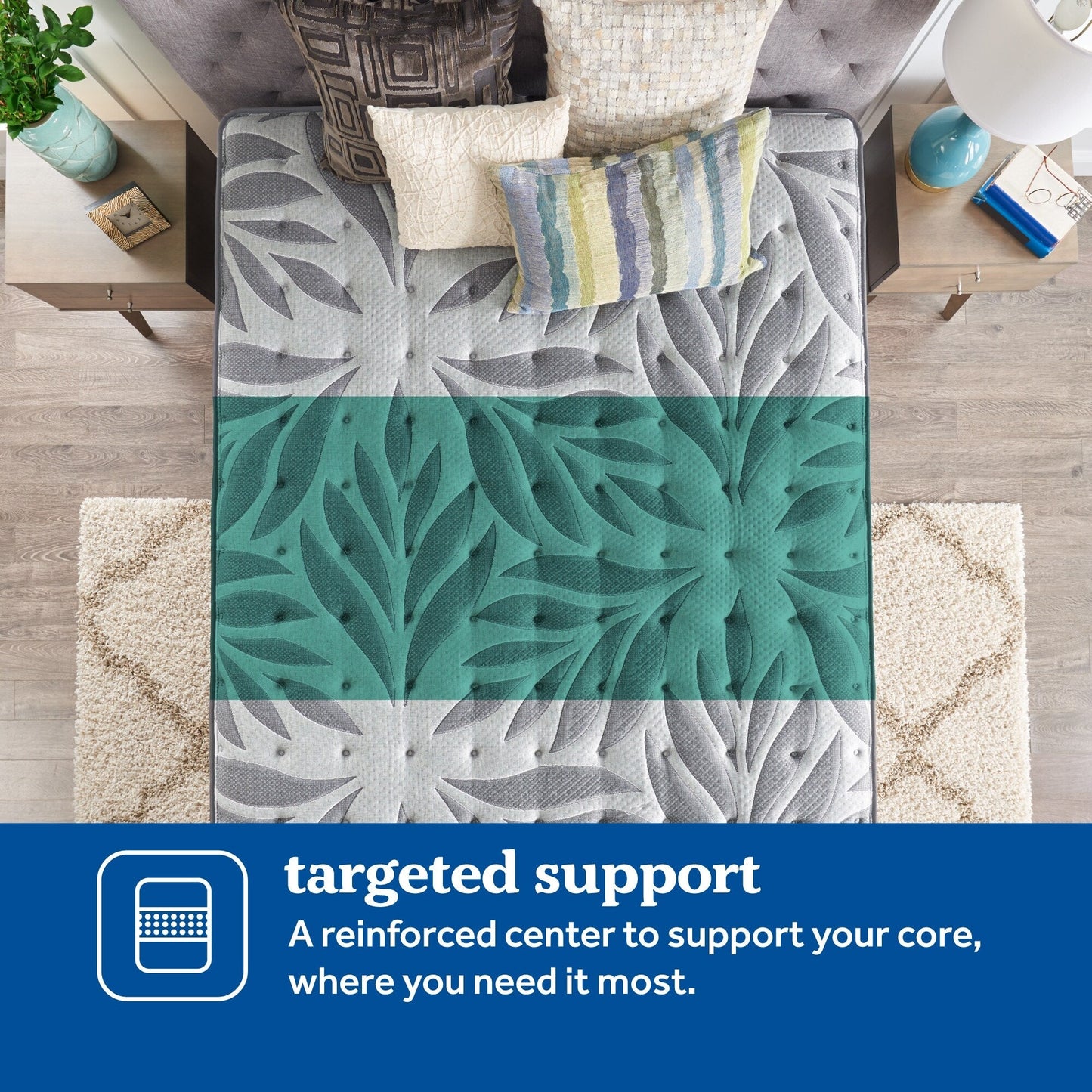 Materasso a molle Sealy Posturepedic Plus Stamford da 13 pollici