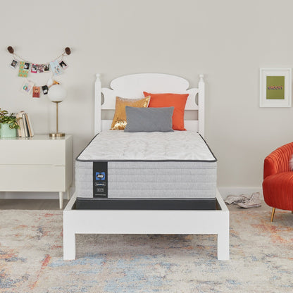 Set di materassi Sealy Posturepedic Spring Cranberry da 13 pollici, in similpelle, di medie dimensioni