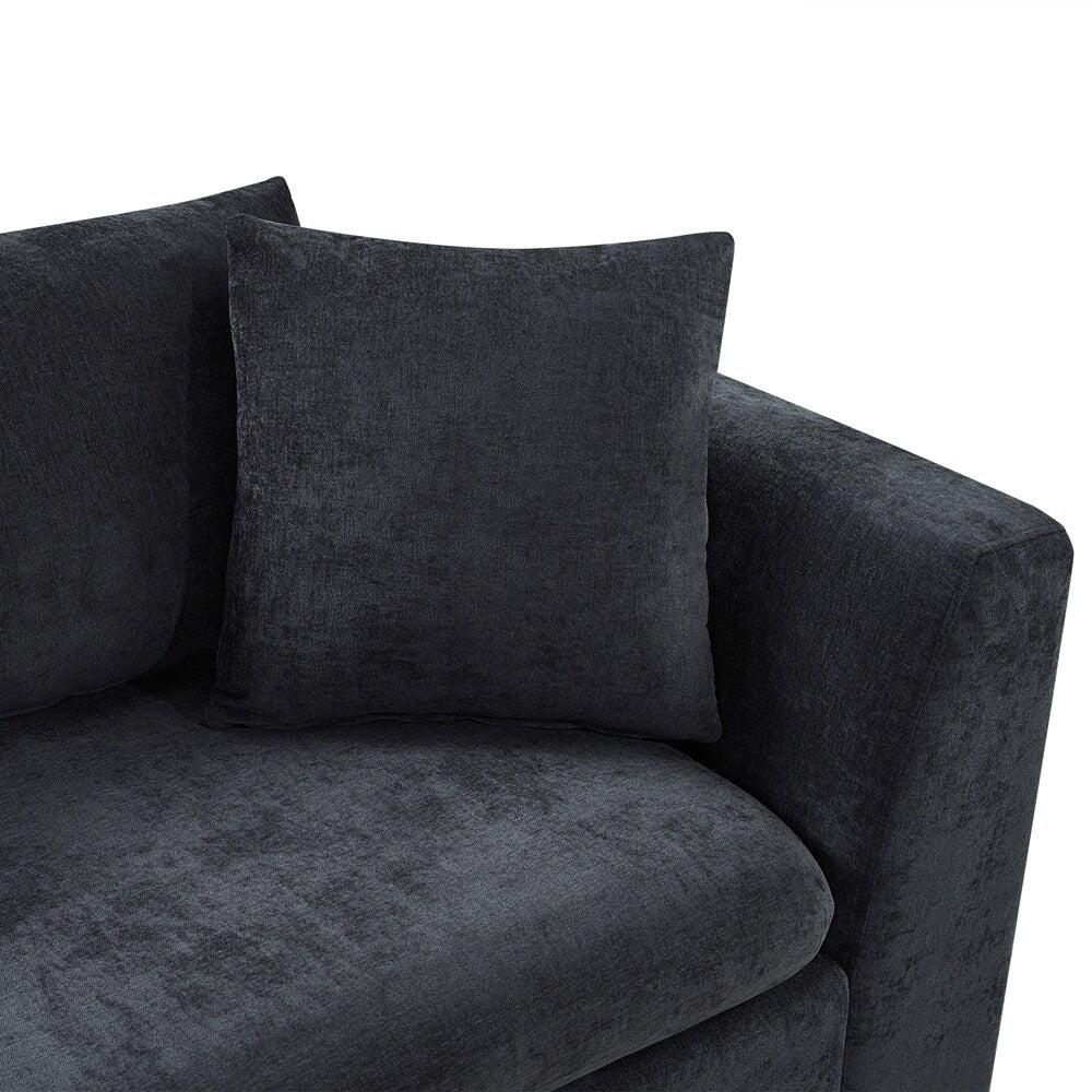 Divano componibile da 93,7 pollici, divano a L, divano imbottito