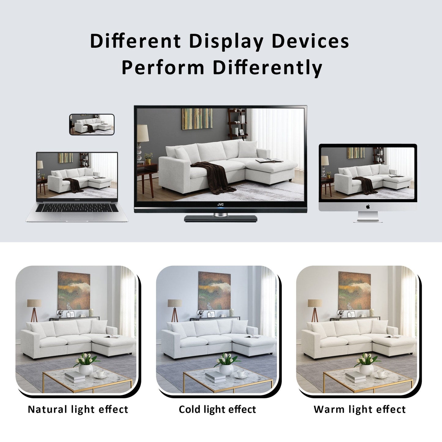 Divano componibile con cuscini, set di divani a L con ampia seduta, set di divani a 4 posti in comodo tessuto di poliestere con pouf mobile