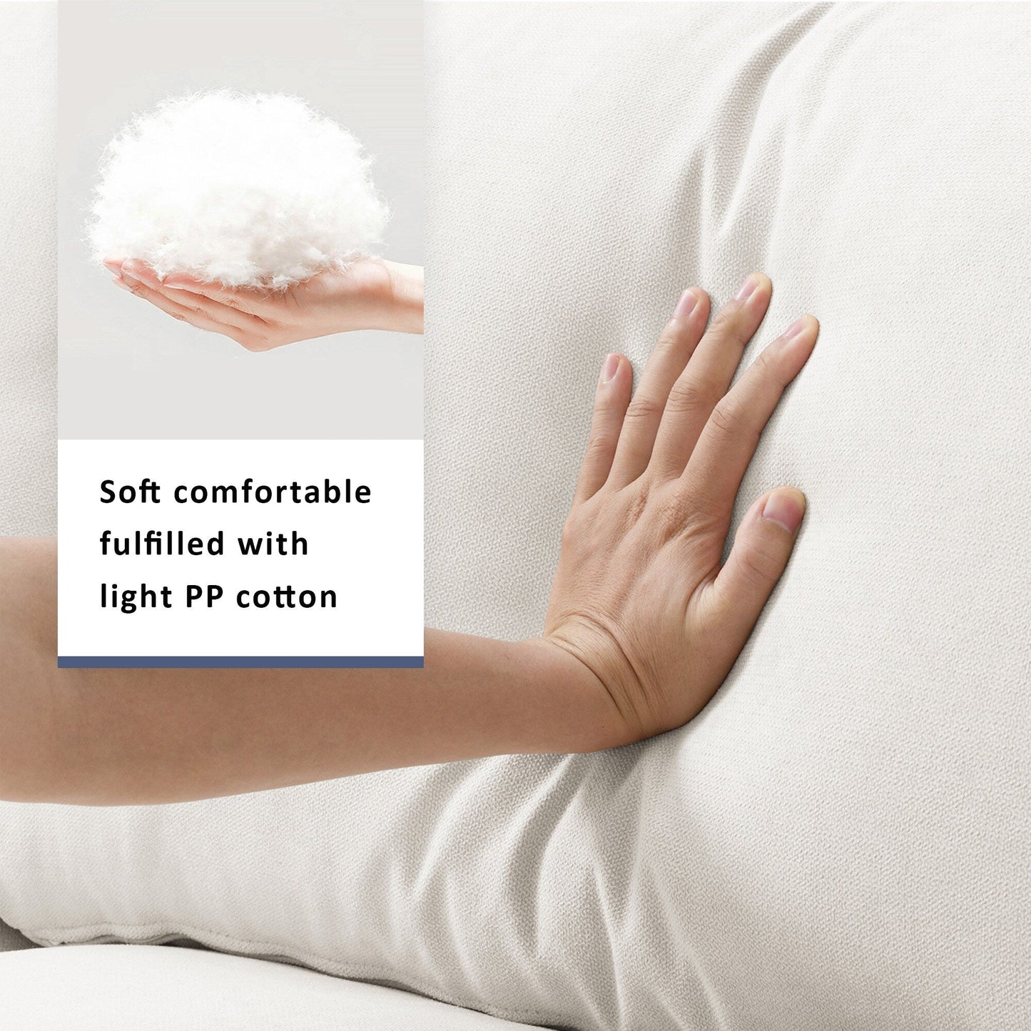 Divano componibile con cuscini, set di divani a L con ampia seduta, set di divani a 4 posti in comodo tessuto di poliestere con pouf mobile