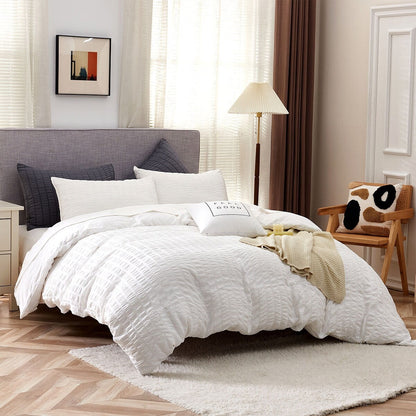 Set copripiumino in seersucker