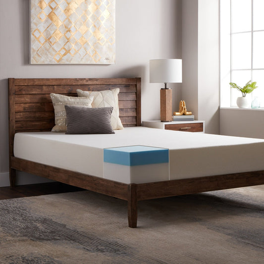 Materasso in schiuma gel comfort Select Luxury da 10 pollici - Bianco