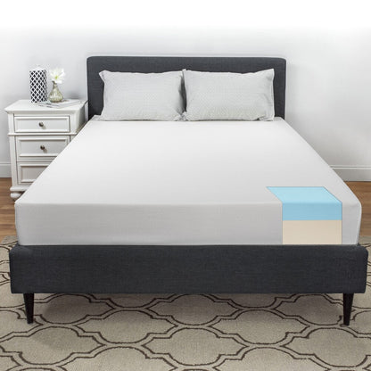 Materasso in schiuma gel comfort Select Luxury da 10 pollici - Bianco