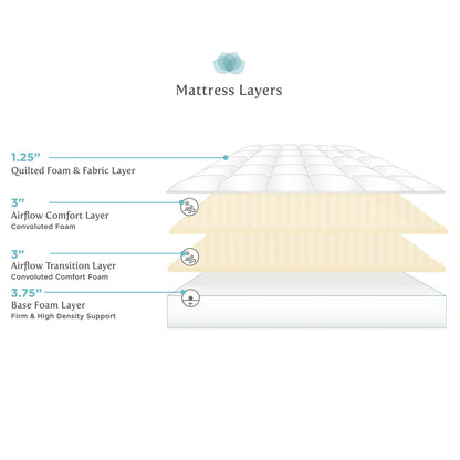 Seleziona il materasso in schiuma AirFlow trapuntato da 11 pollici di lusso