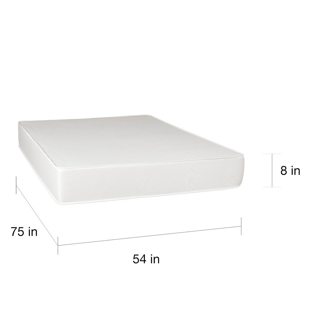 Materasso in schiuma semirigida Select Luxury Reversible Comfort da 8 pollici - Bianco