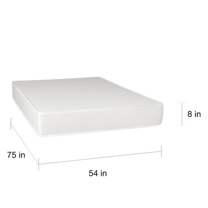 Materasso in schiuma semirigida Select Luxury Reversible Comfort da 8 pollici - Bianco