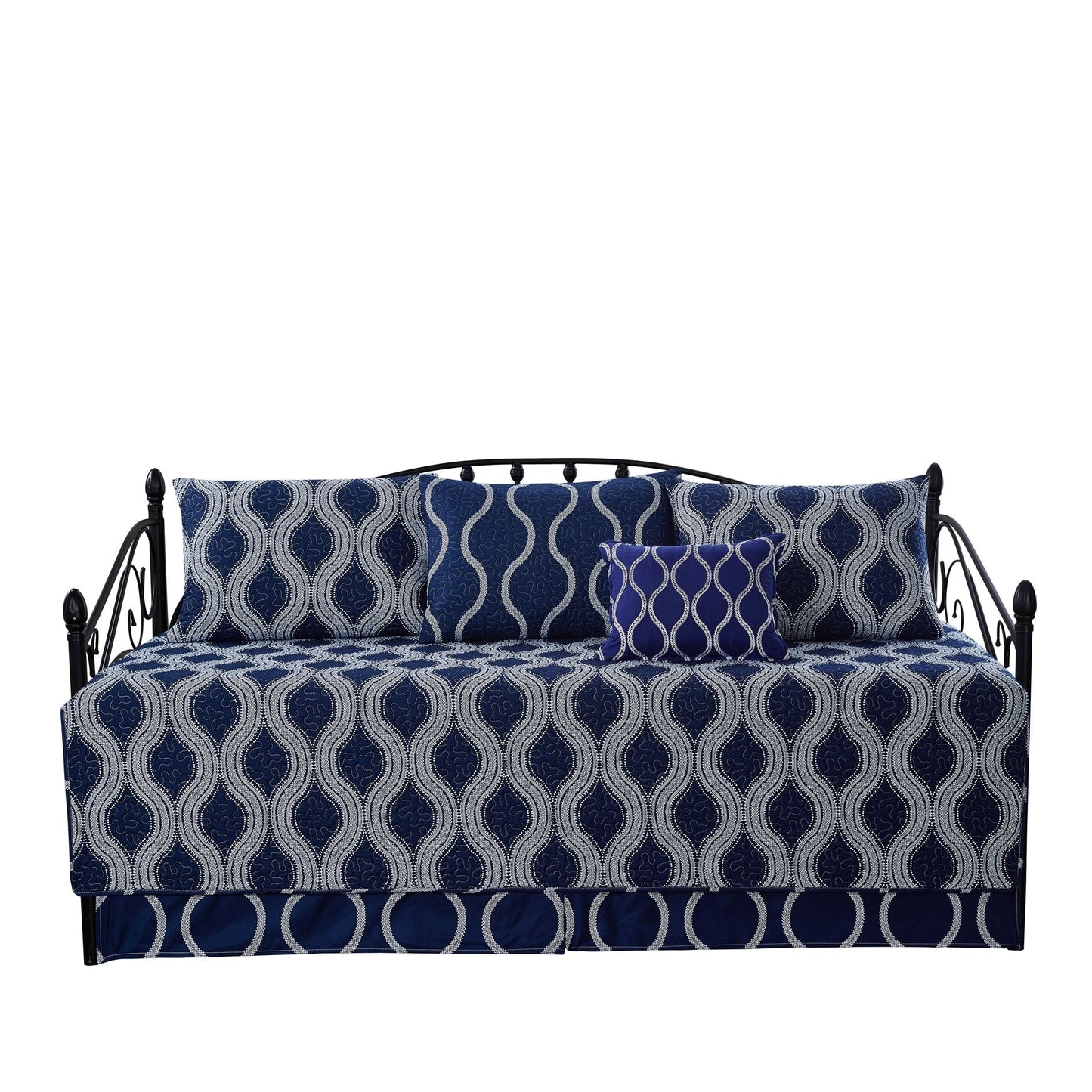 Set copriletto da giorno Serenta in misto cotone, 6 pezzi - 75 x 39