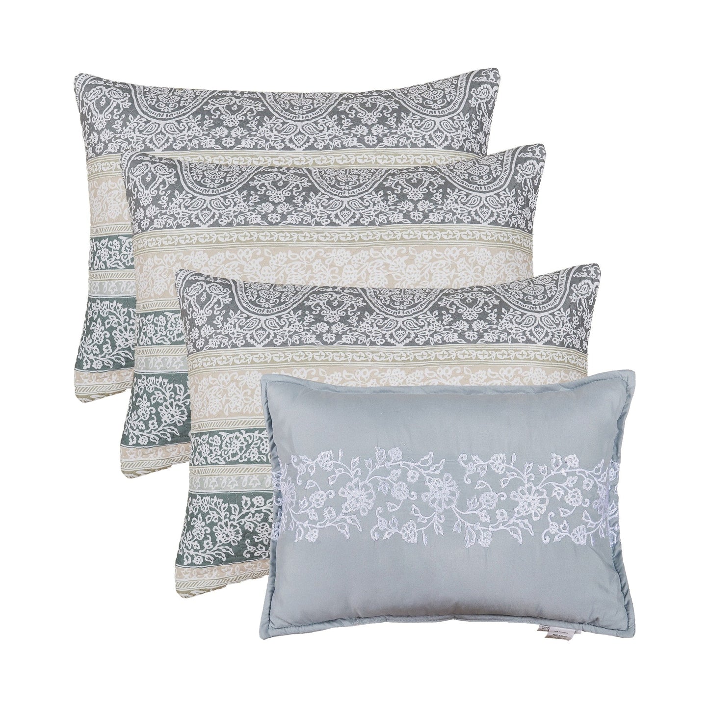 Set copriletto da giorno Serenta in misto cotone, 6 pezzi - 75 x 39