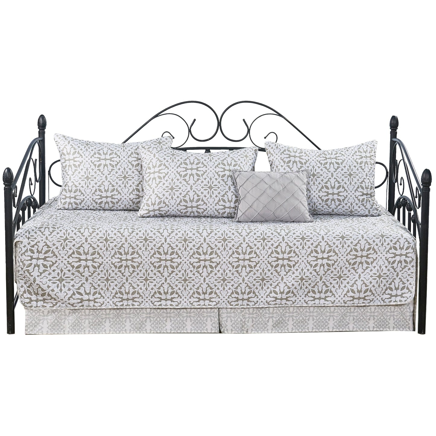 Set copriletto da giorno Serenta in misto cotone, 6 pezzi - 75 x 39