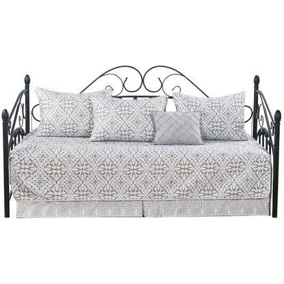 Set copriletto da giorno Serenta in misto cotone, 6 pezzi - 75 x 39