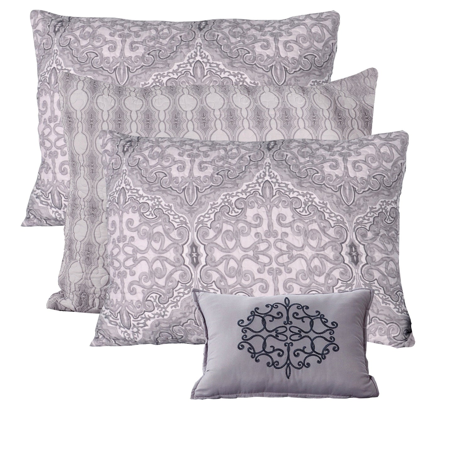 Set copriletto da giorno Serenta in misto cotone, 6 pezzi - 75 x 39