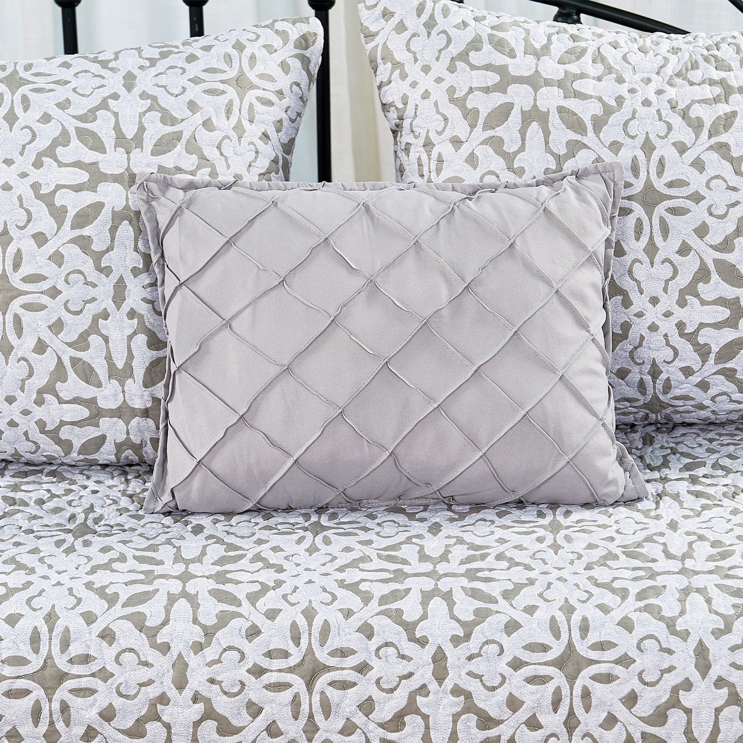 Set copriletto da giorno Serenta in misto cotone, 6 pezzi - 75 x 39