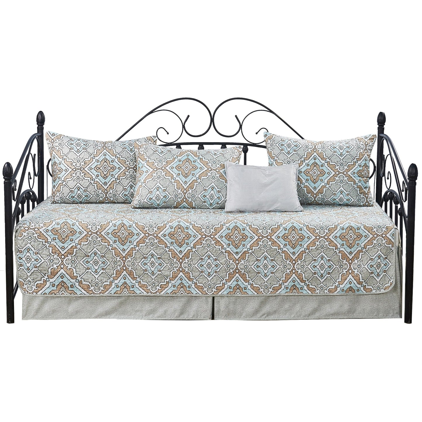 Set copriletto da giorno Serenta in misto cotone, 6 pezzi - 75 x 39